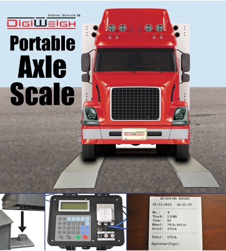 DIGIWEIGH DWP60KAXLE 60K LB TRUCK AXLE SCALE SET